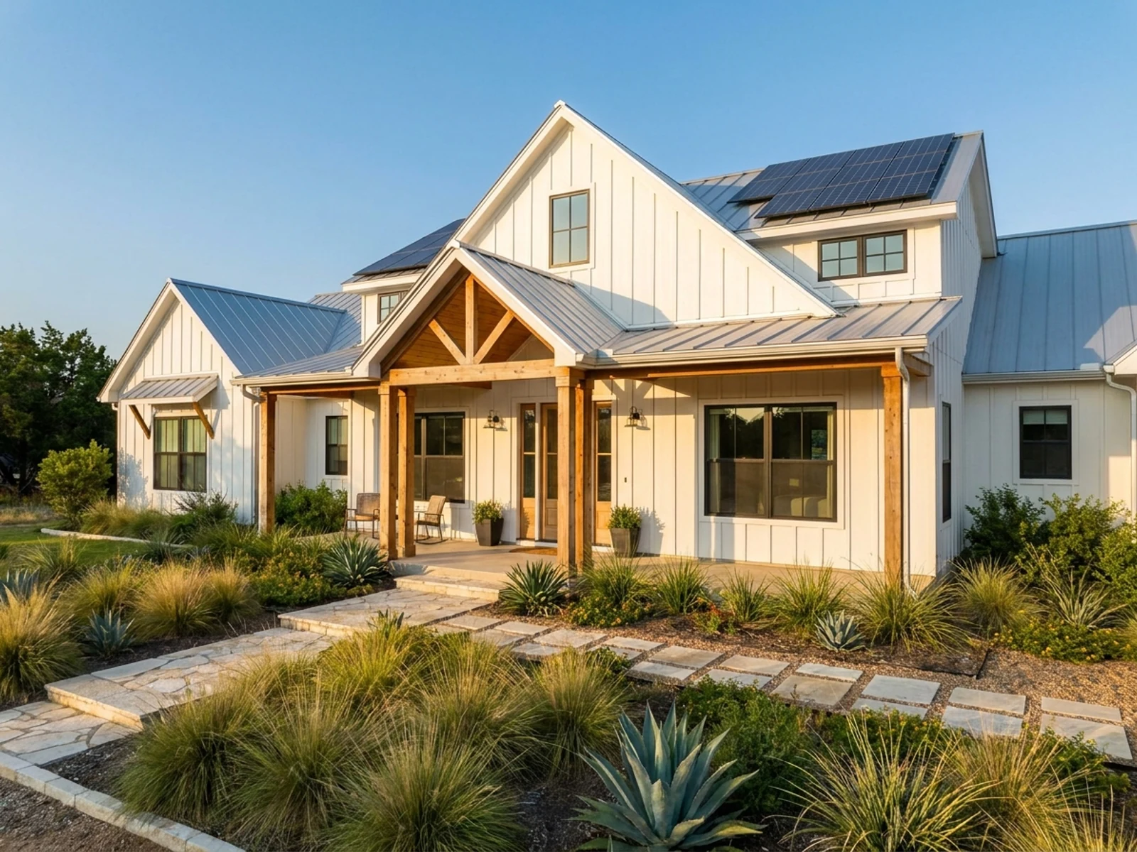New construction home in the style of David Weekley