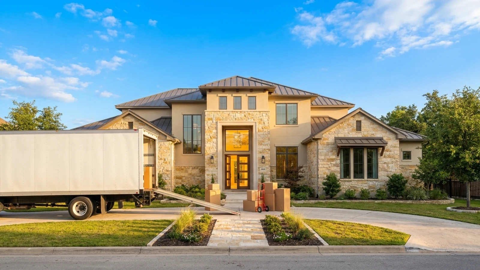 Moving day at a Texas Hill Country home